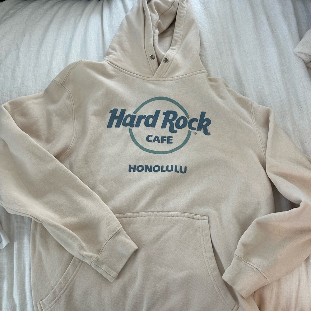 Hard Rock Cafe Beige Hoodie